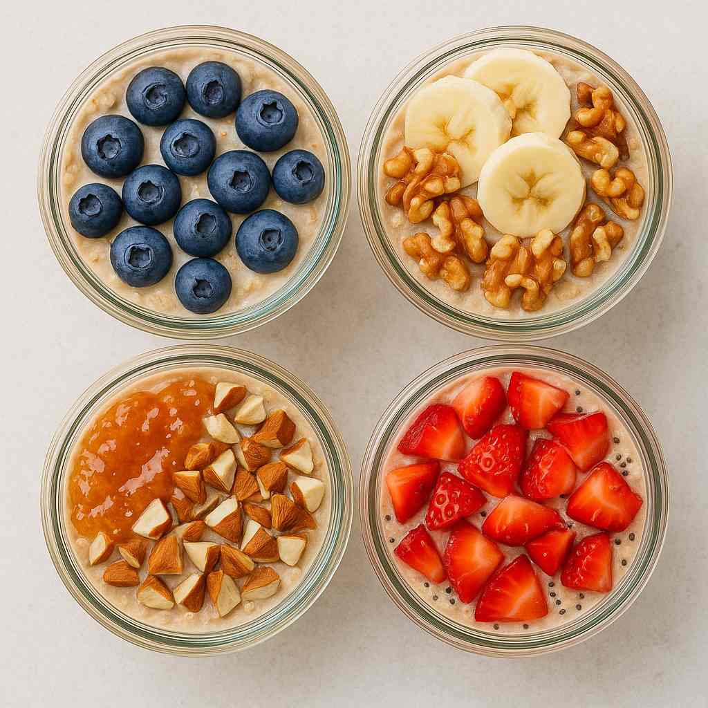 Jar of overnight oats