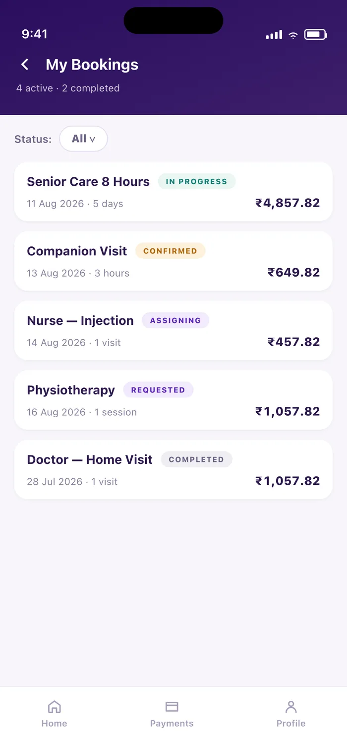 My bookings
